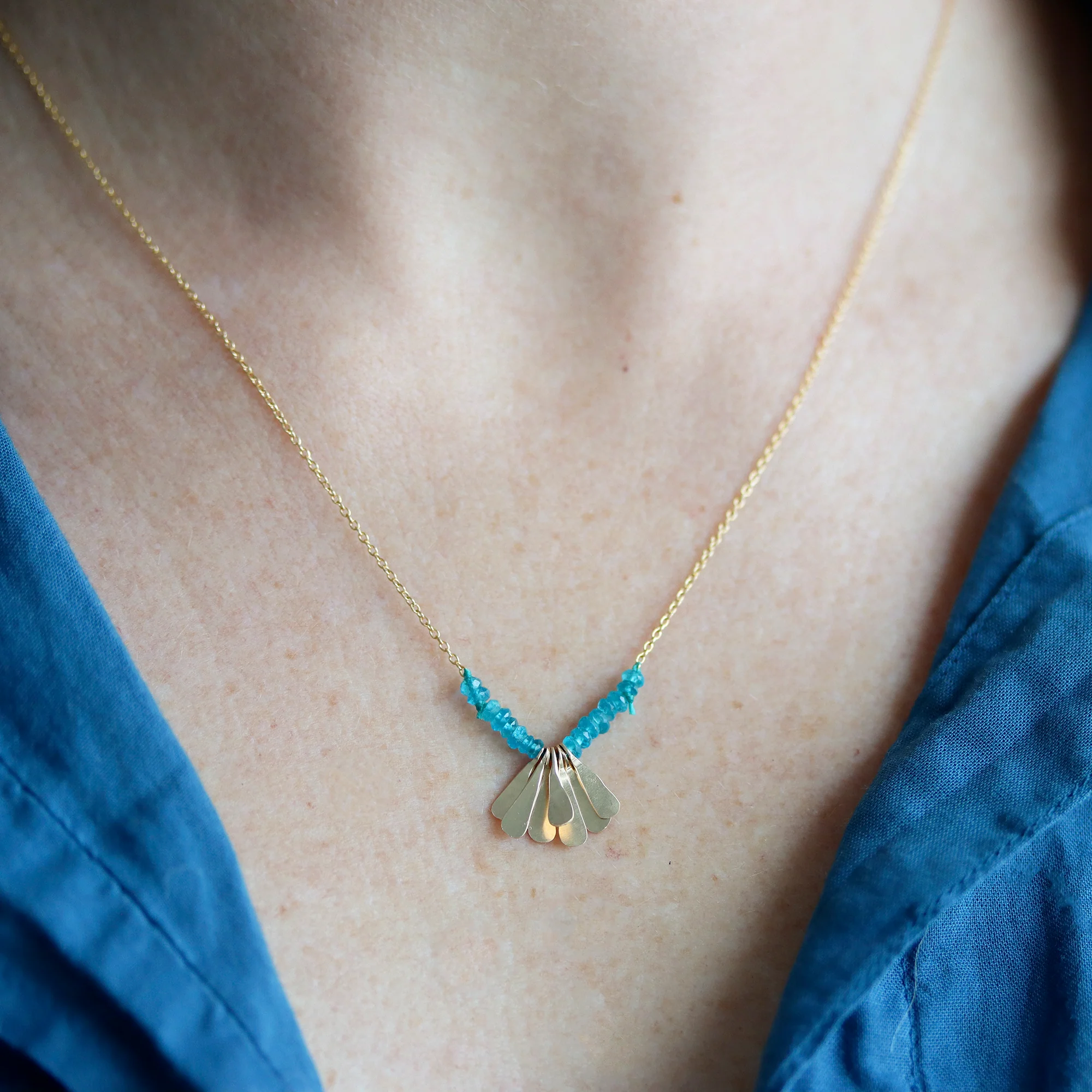 Apatite Flutter Necklace - Image 2