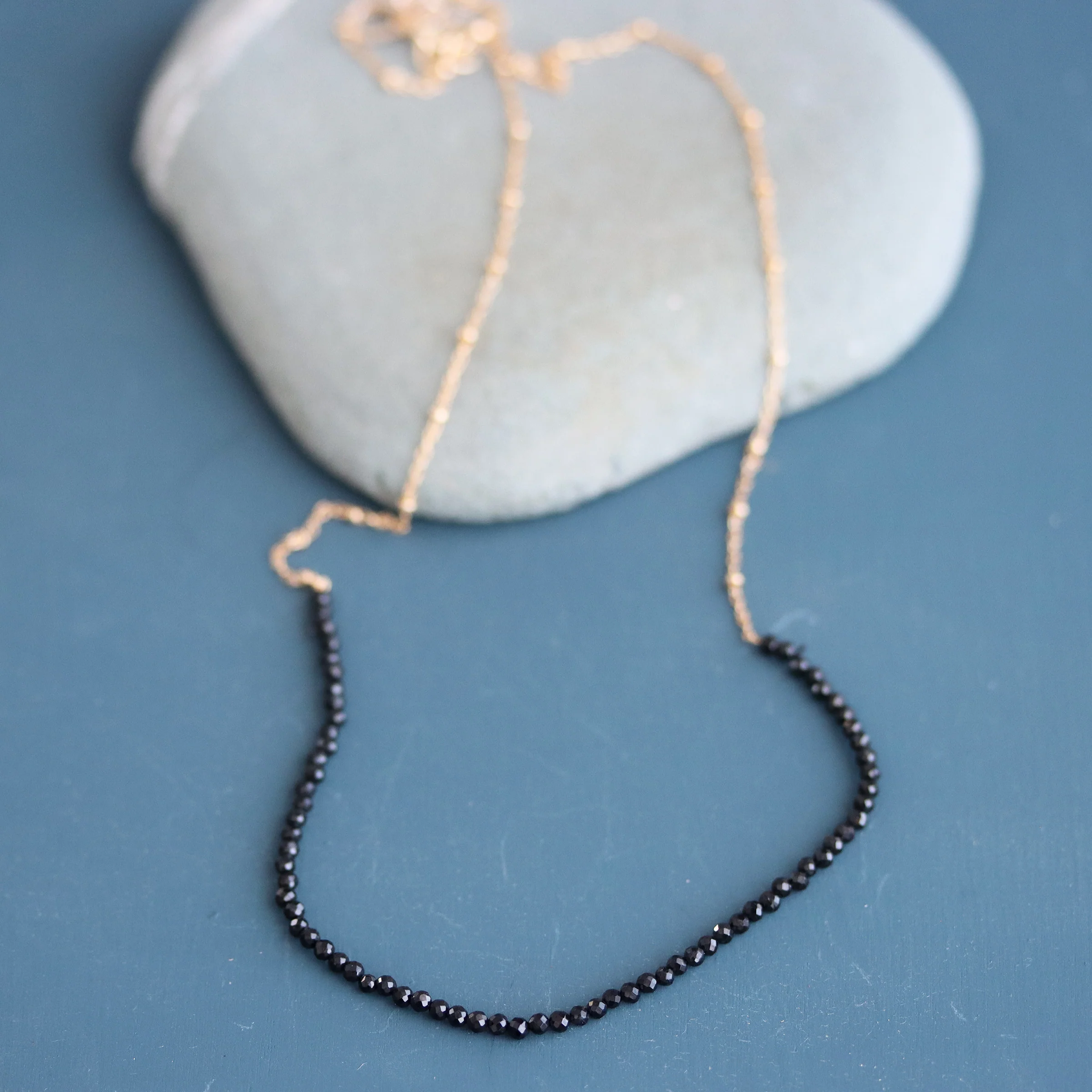 Black Spinel Necklace and/or Wrap Bracelet - Image 4