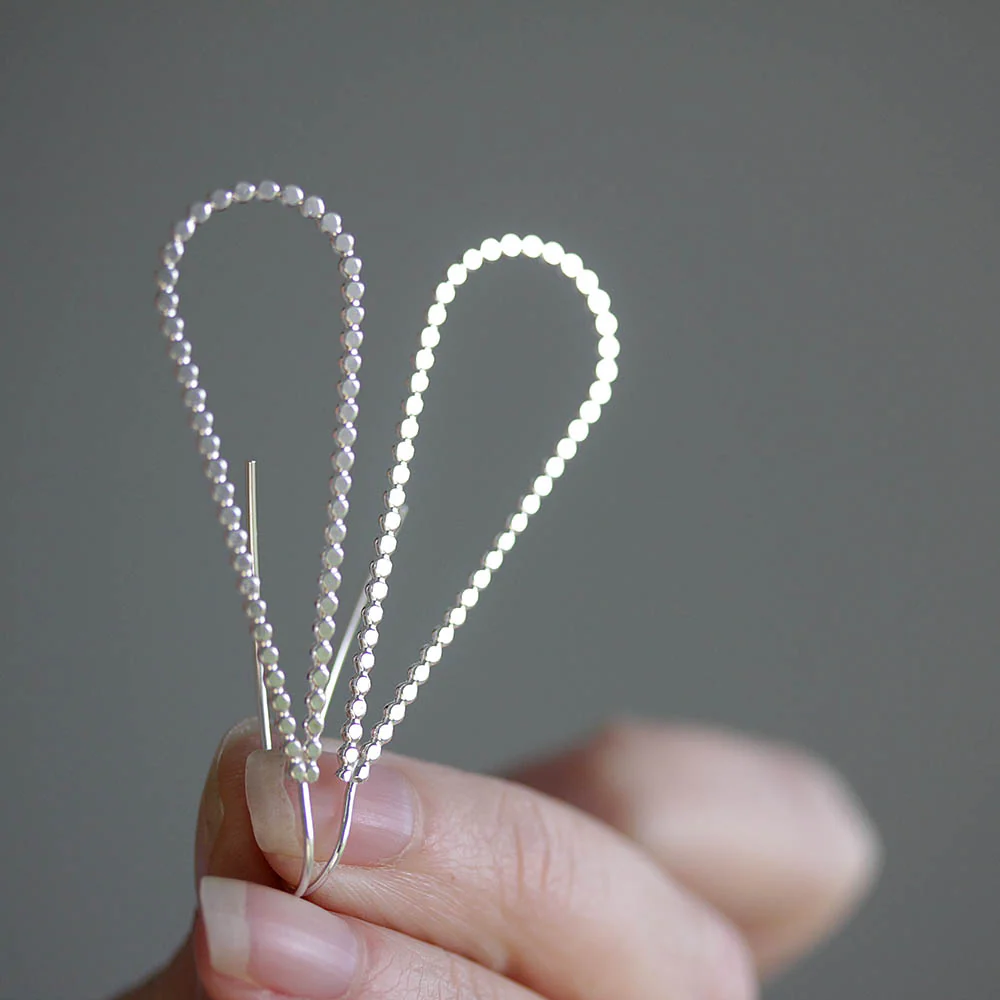 Dotted Teardrop Earrings - Image 2