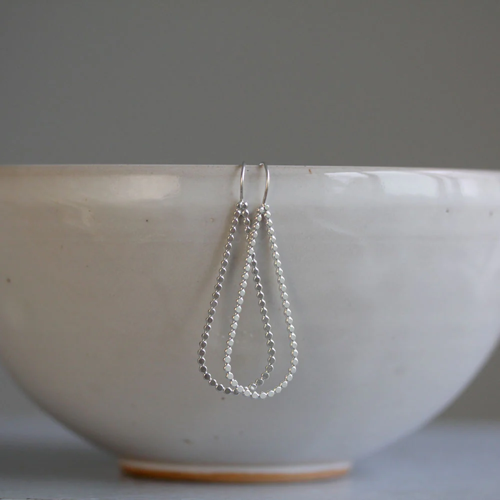 Dotted Teardrop Earrings - Image 3