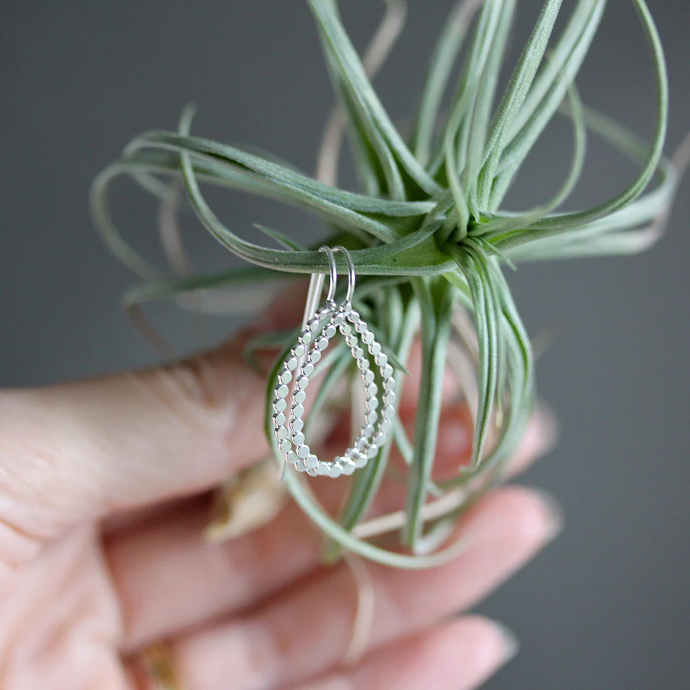 Dotted Teardrop Earrings - Image 5