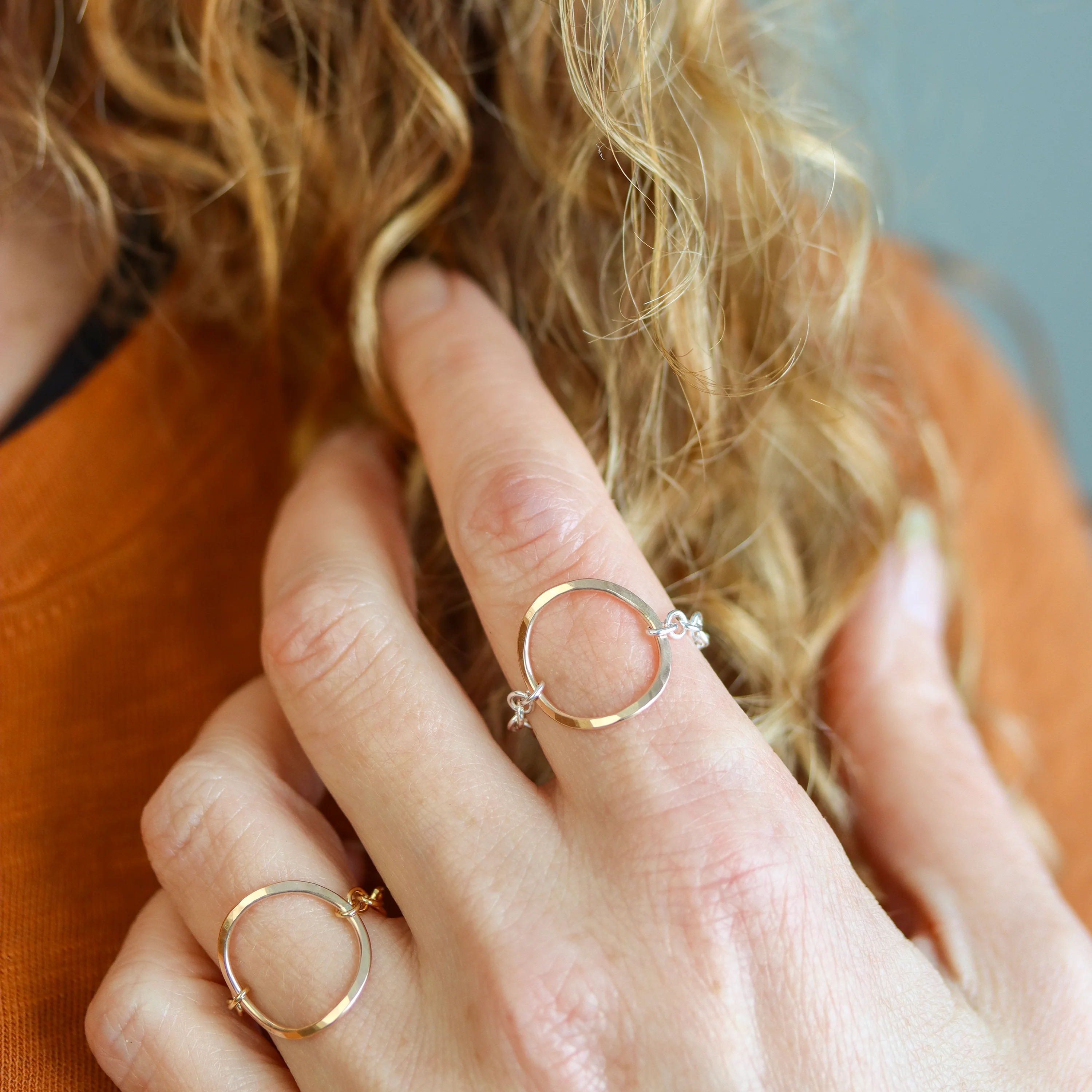 Chain + Circle Ring - Image 2