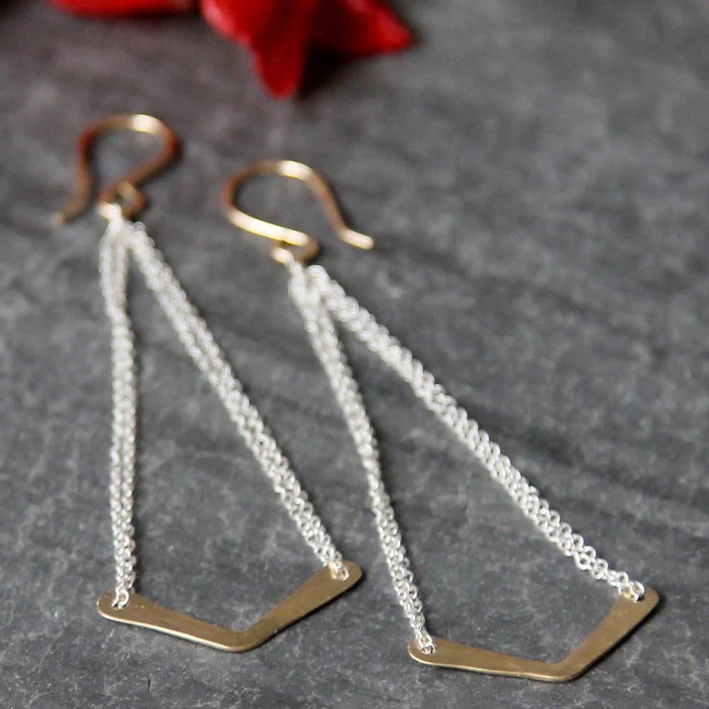 Chevron Swing Earring - Image 2
