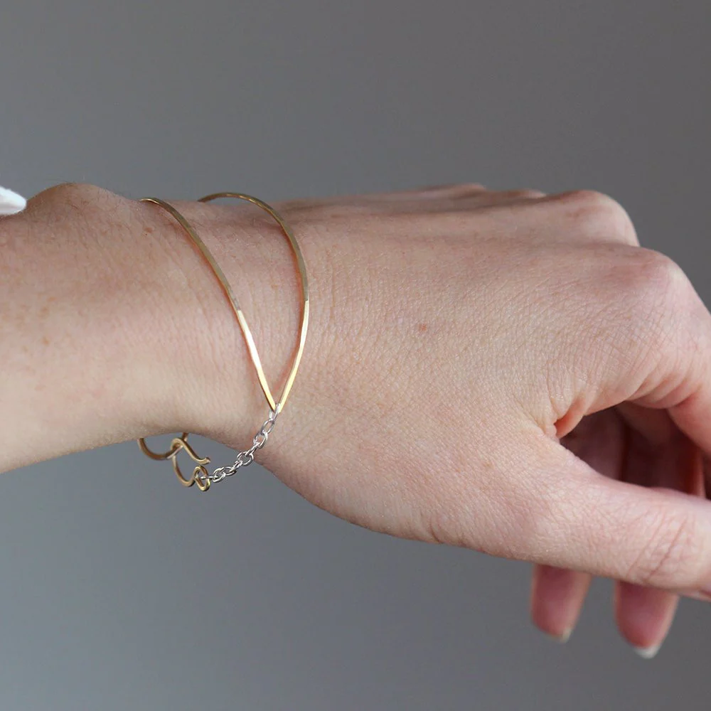 Ellipse Demi Cuff Bracelet - Image 3
