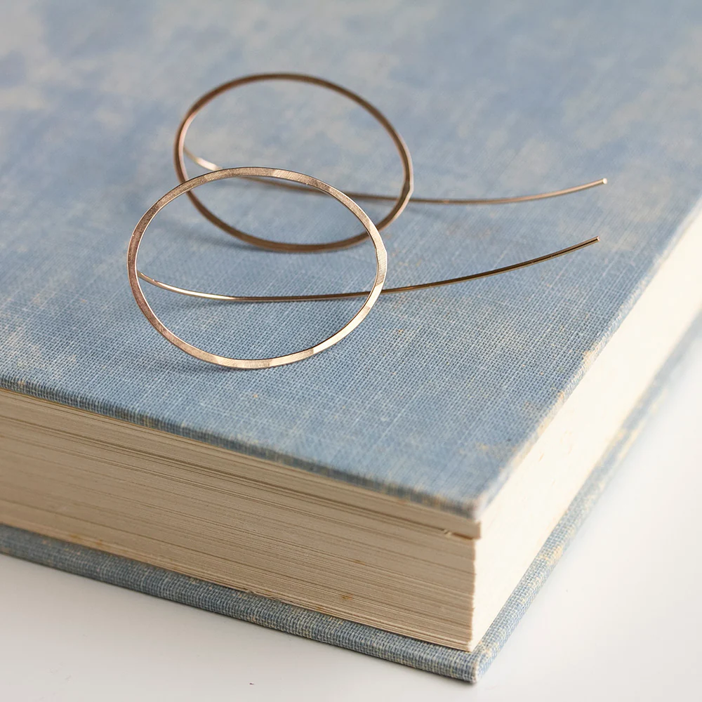 Emma Oval Threader Earrings - Image 5