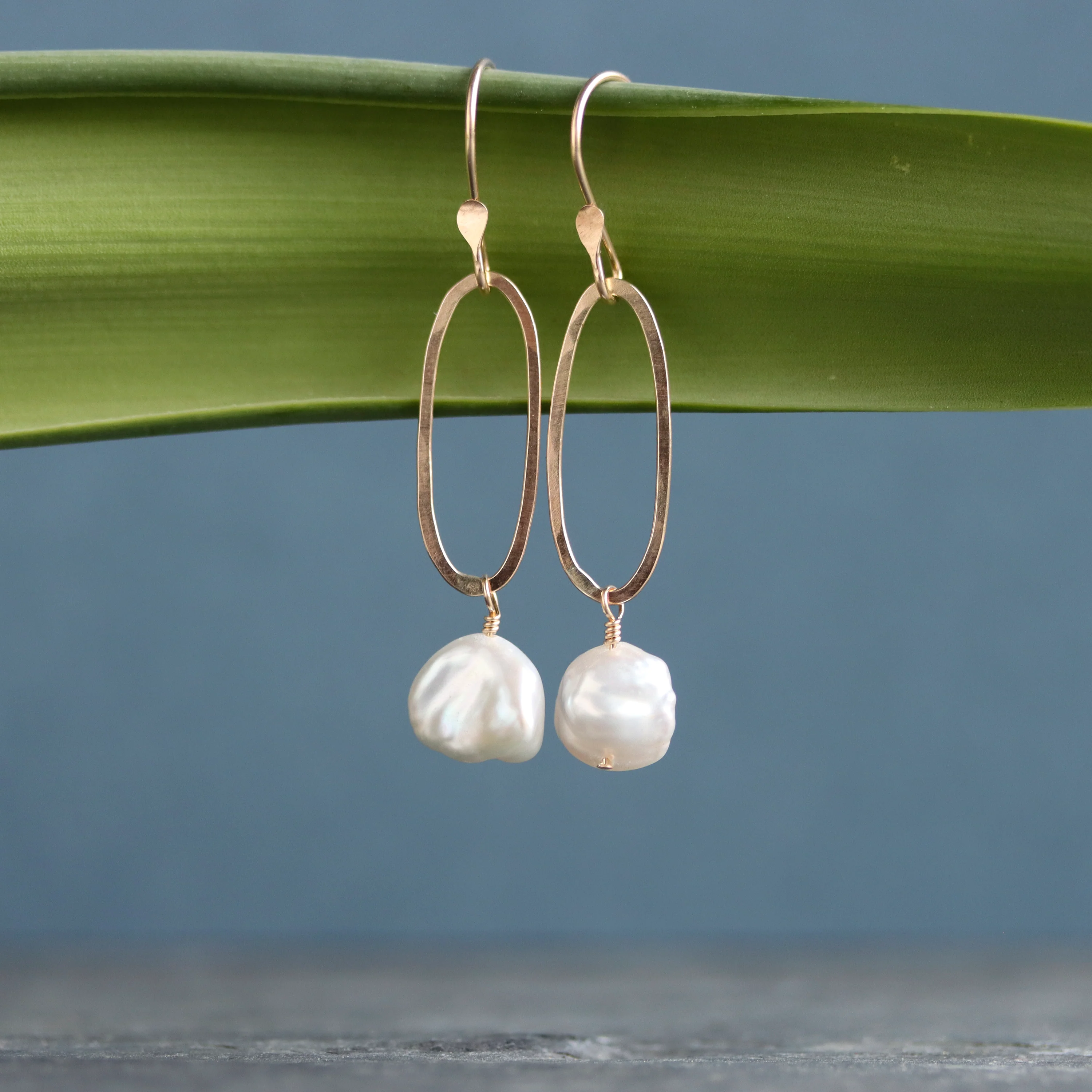 Eva Pearl Drop Earrings - Image 4