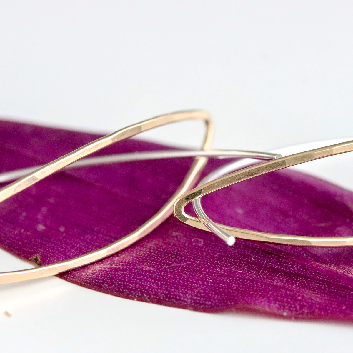 Gentle Leaf Hoops - Image 5