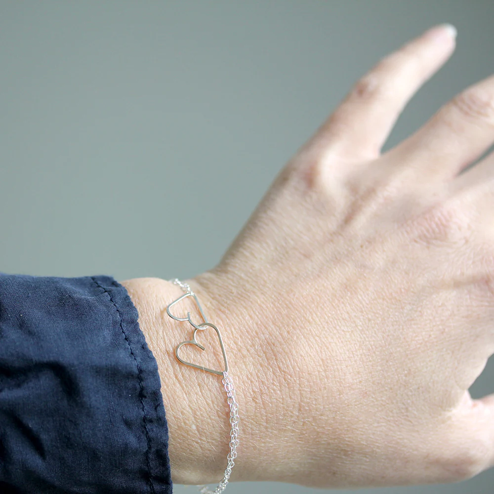 Linked Heart Bracelet - Image 2