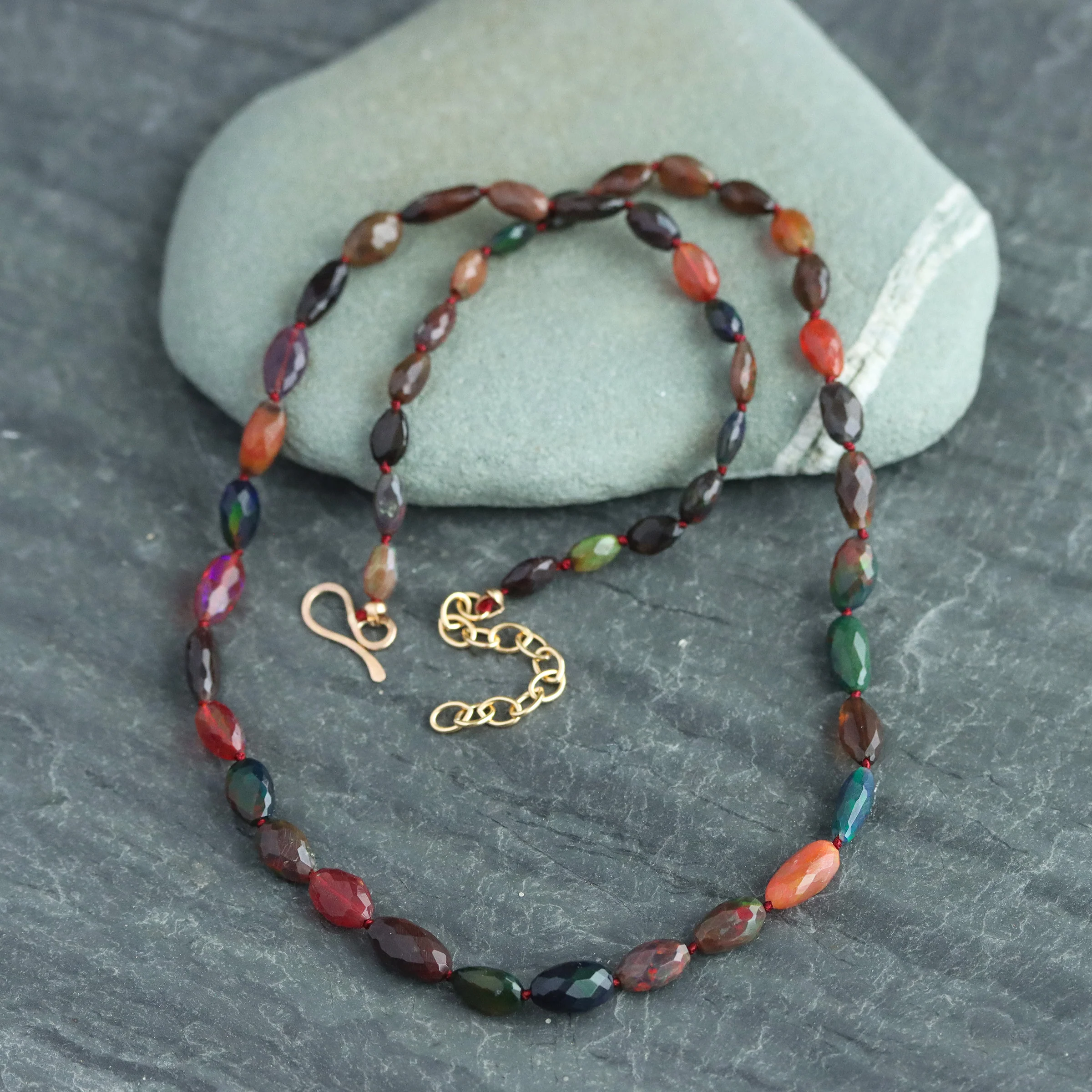Knotted Opal Necklace - Image 3