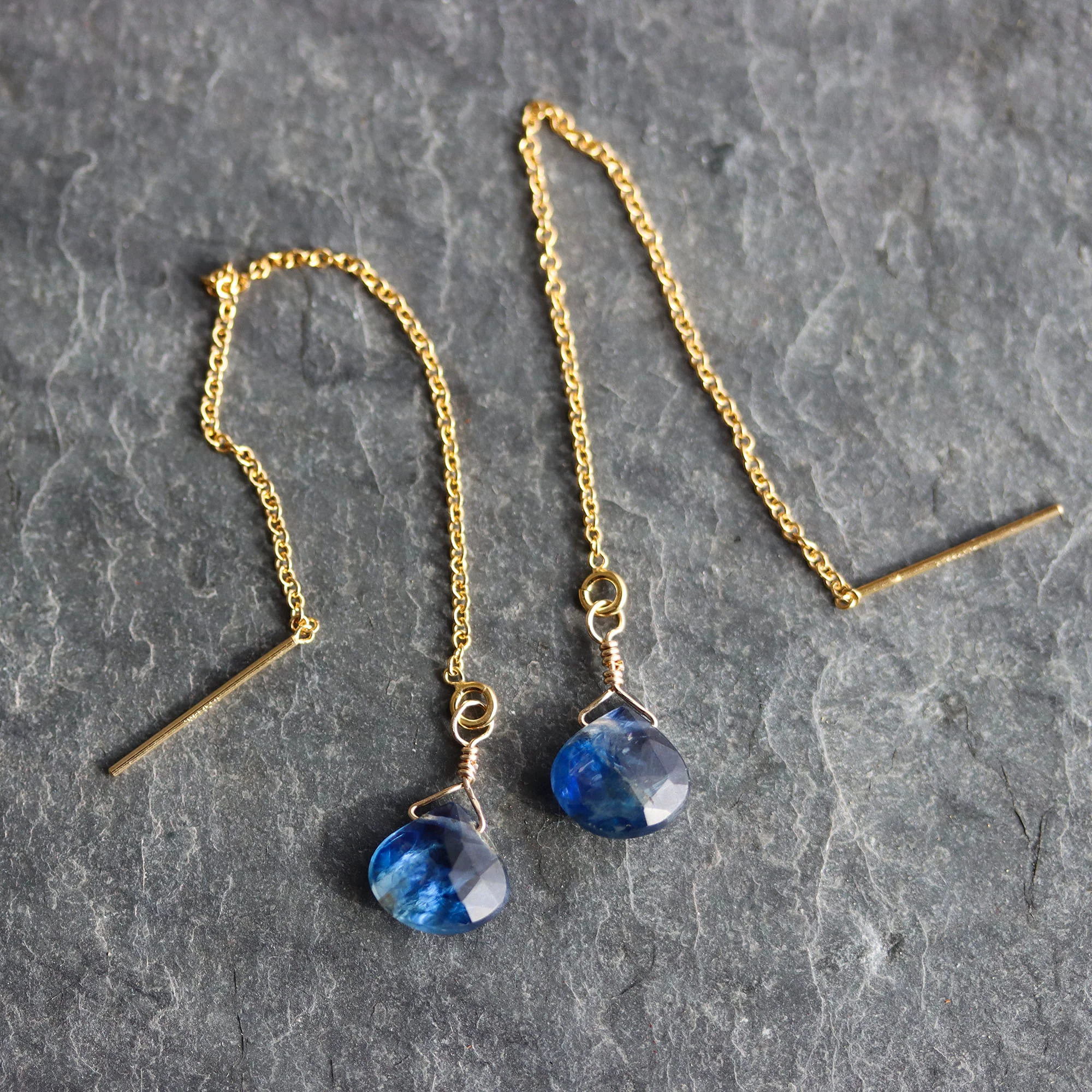 Kyanite Threader Earrings - Image 4