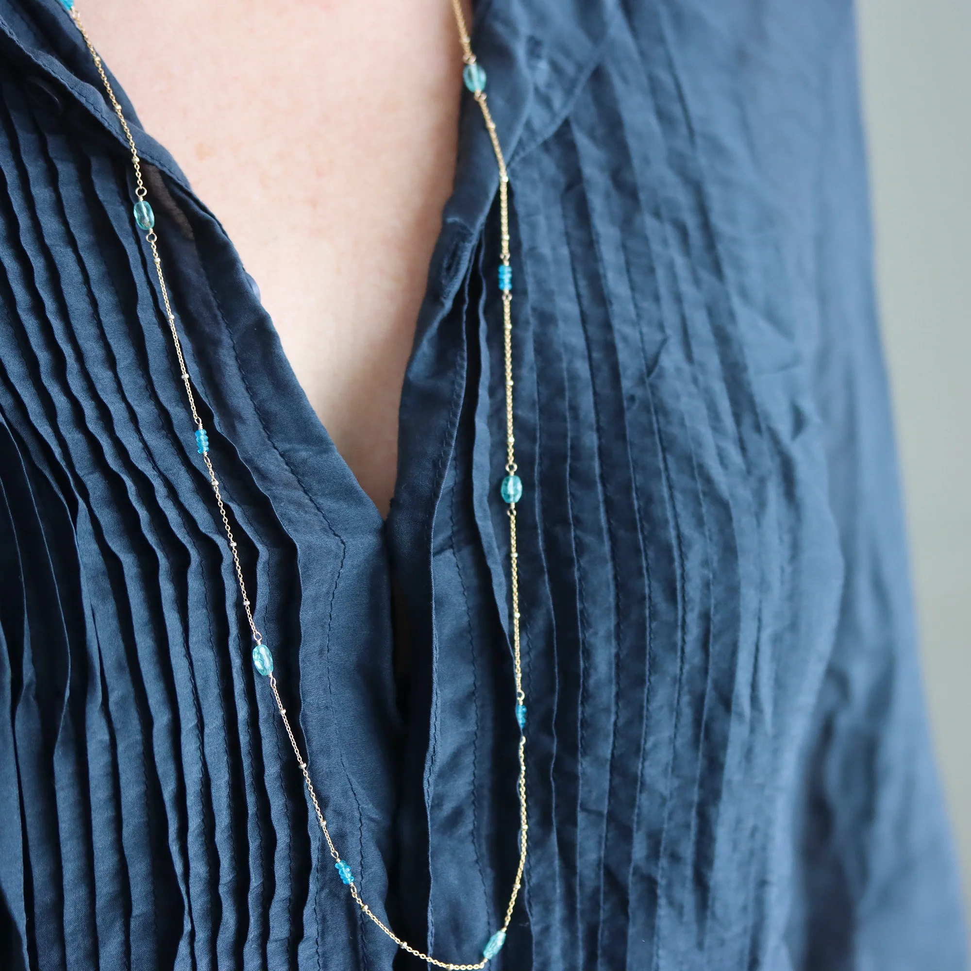 Apatite Wrap Necklace - Image 3