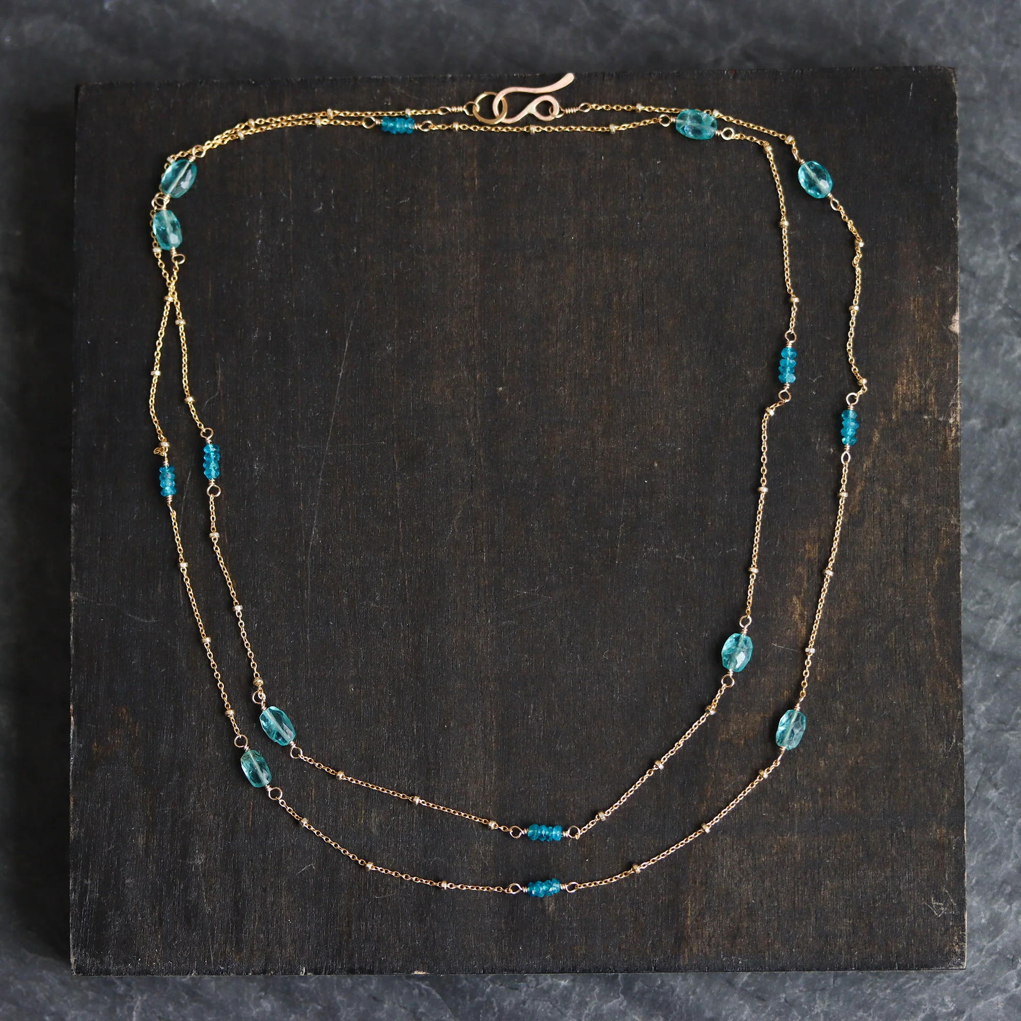 Apatite Wrap Necklace - Image 4