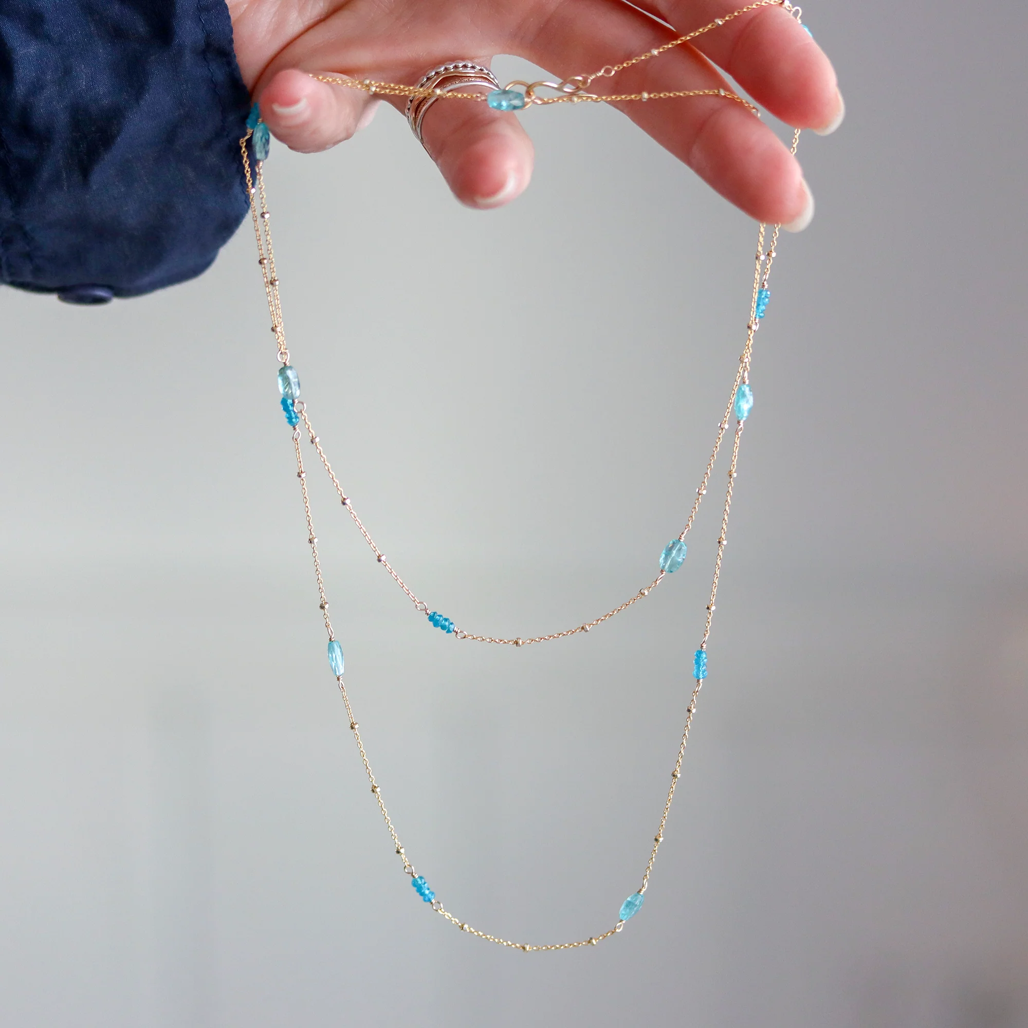 Apatite Wrap Necklace - Image 5