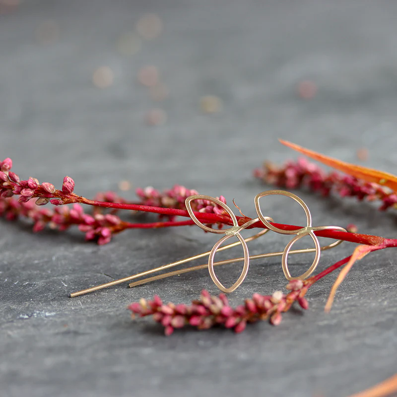 Petal Threader Earrings - Image 2