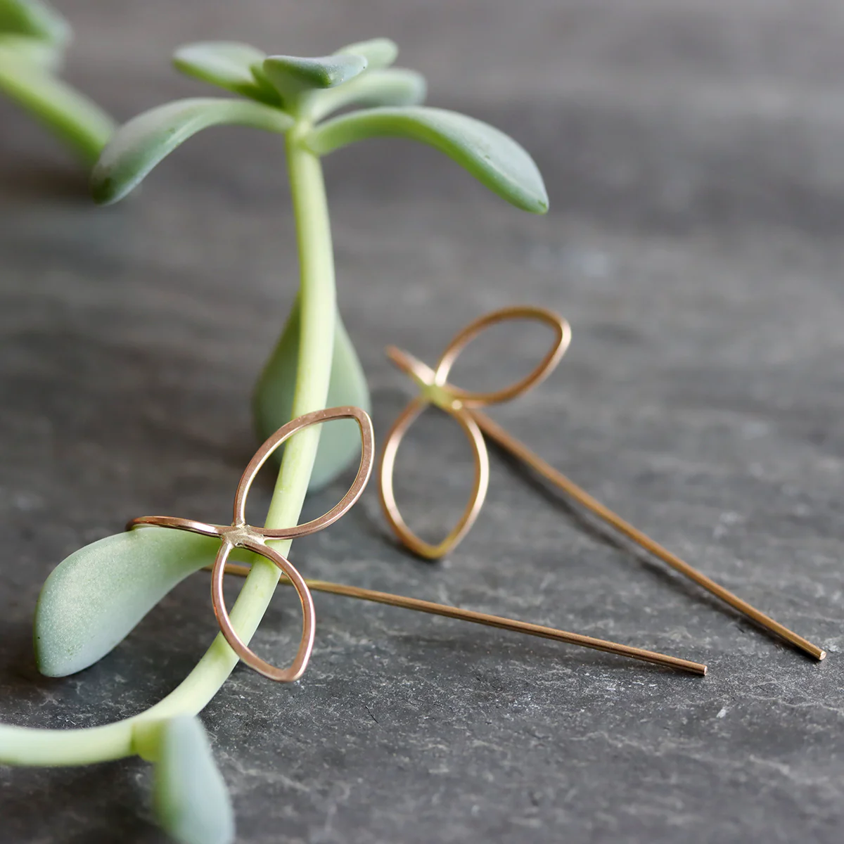 Petal Threader Earrings - Image 3