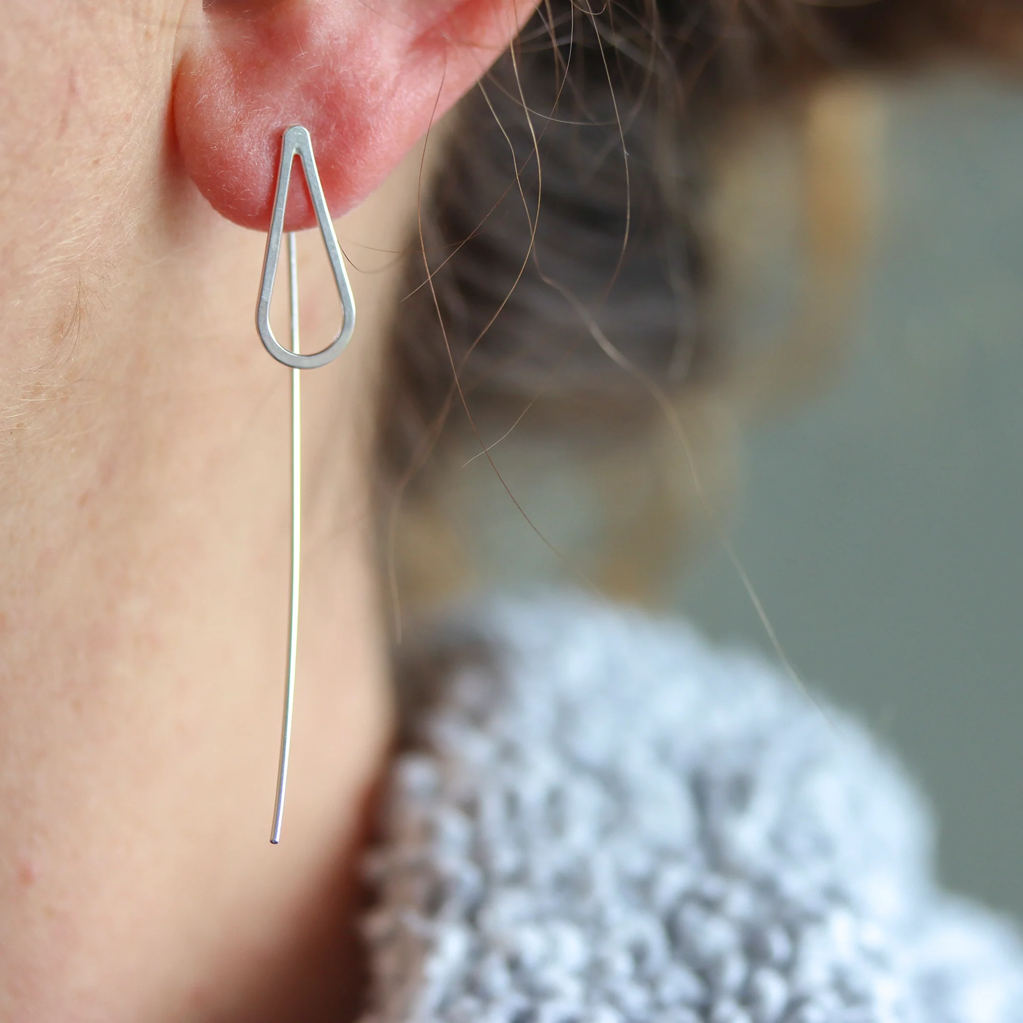 Rain Threader Earrings - Image 2