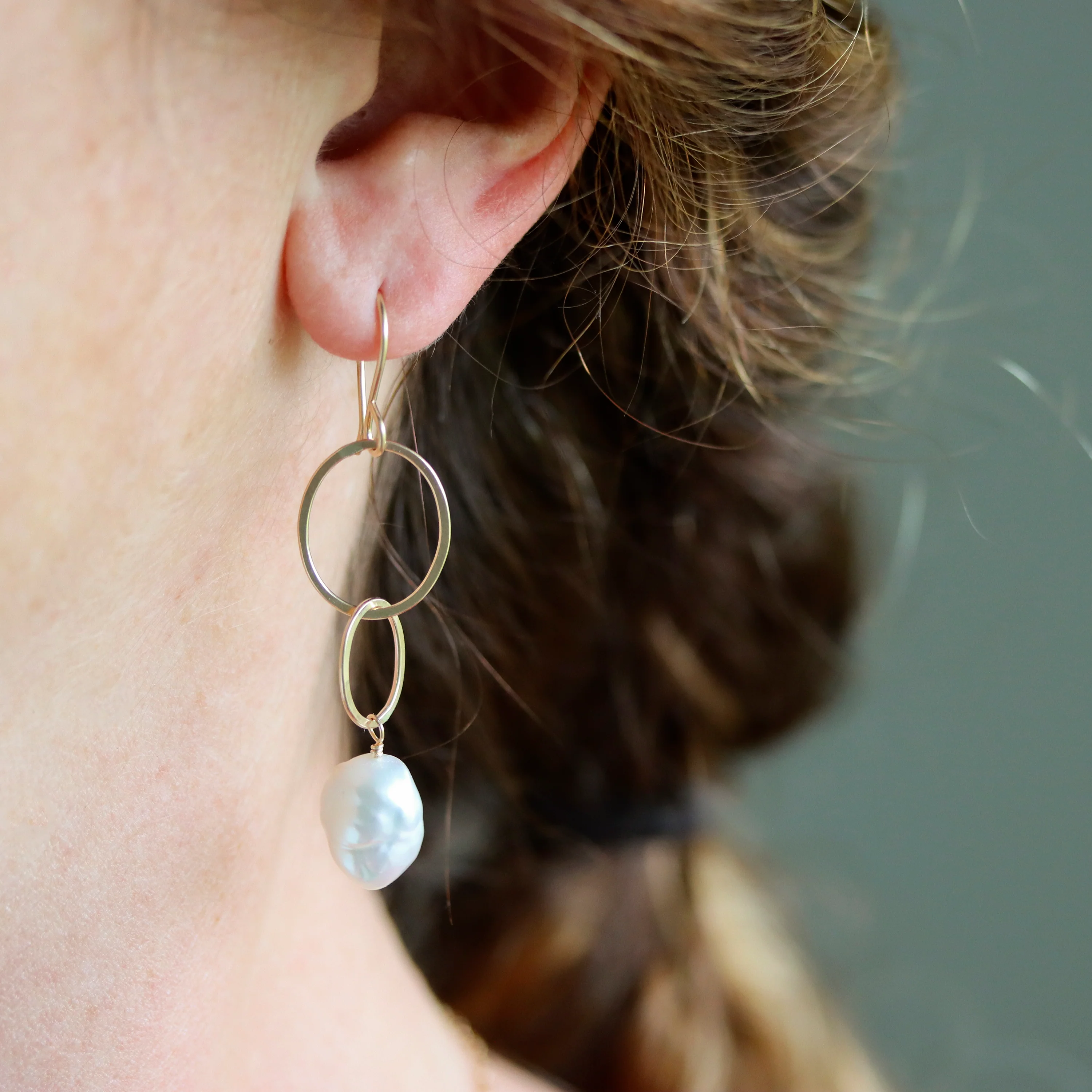 Sophia Pearl Drop Earrings - Image 3