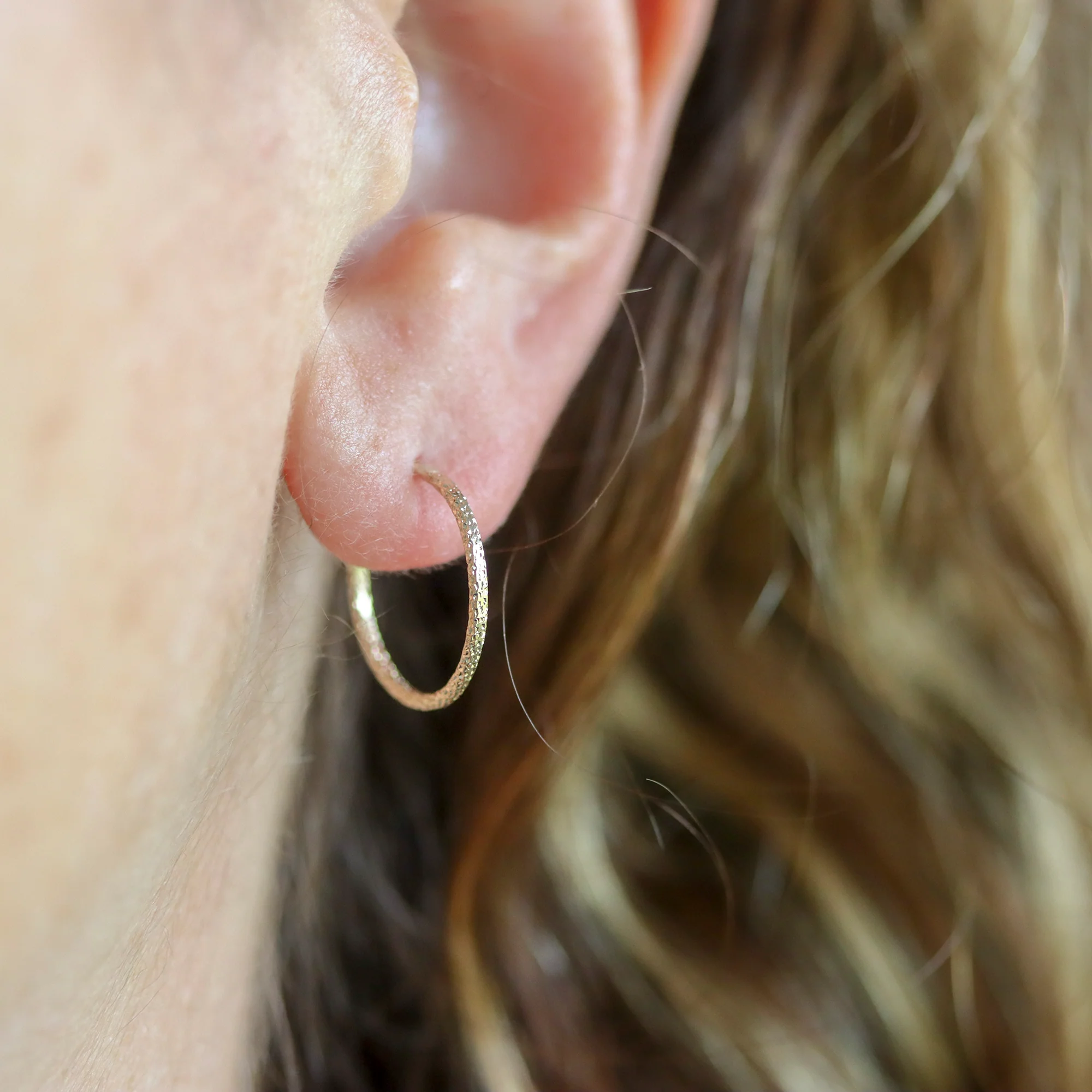 Dainty Sparkle Hoops - Image 5