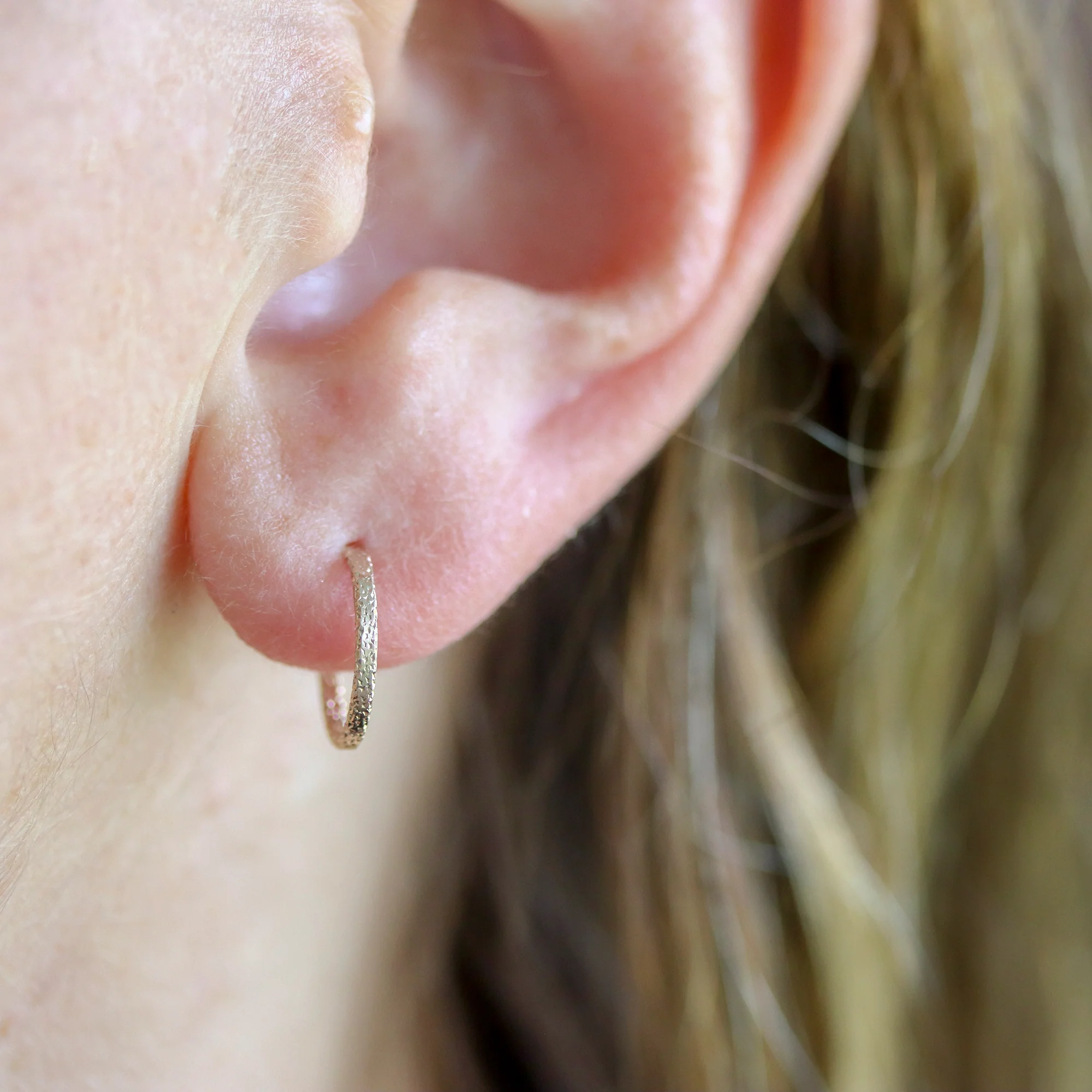 Dainty Sparkle Hoops - Image 6
