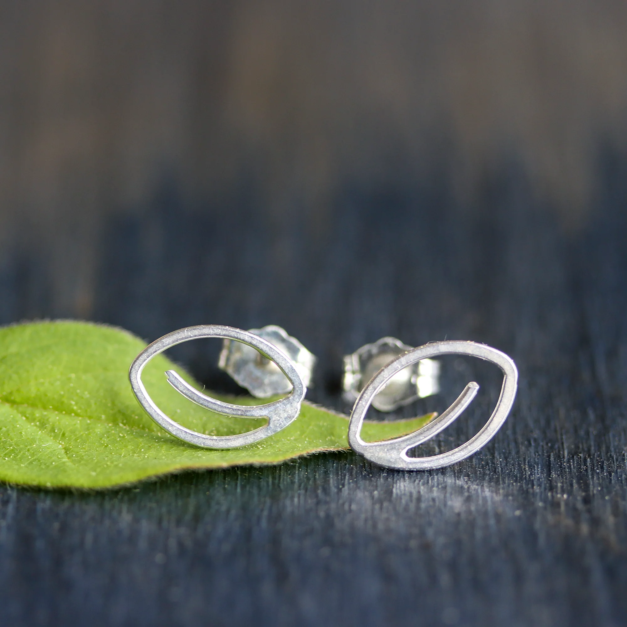 Tiny Leaf Studs