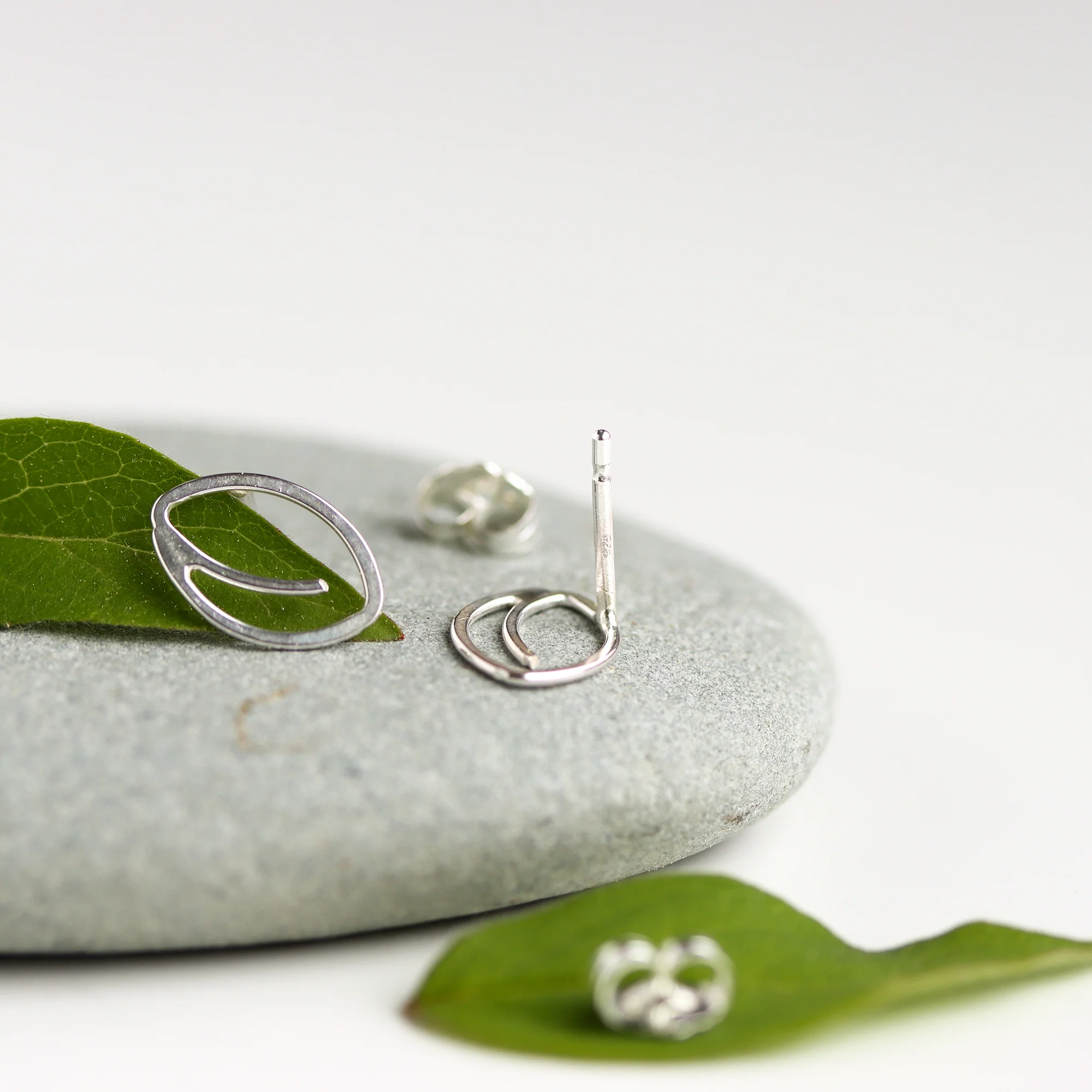 Tiny Leaf Studs - Image 4