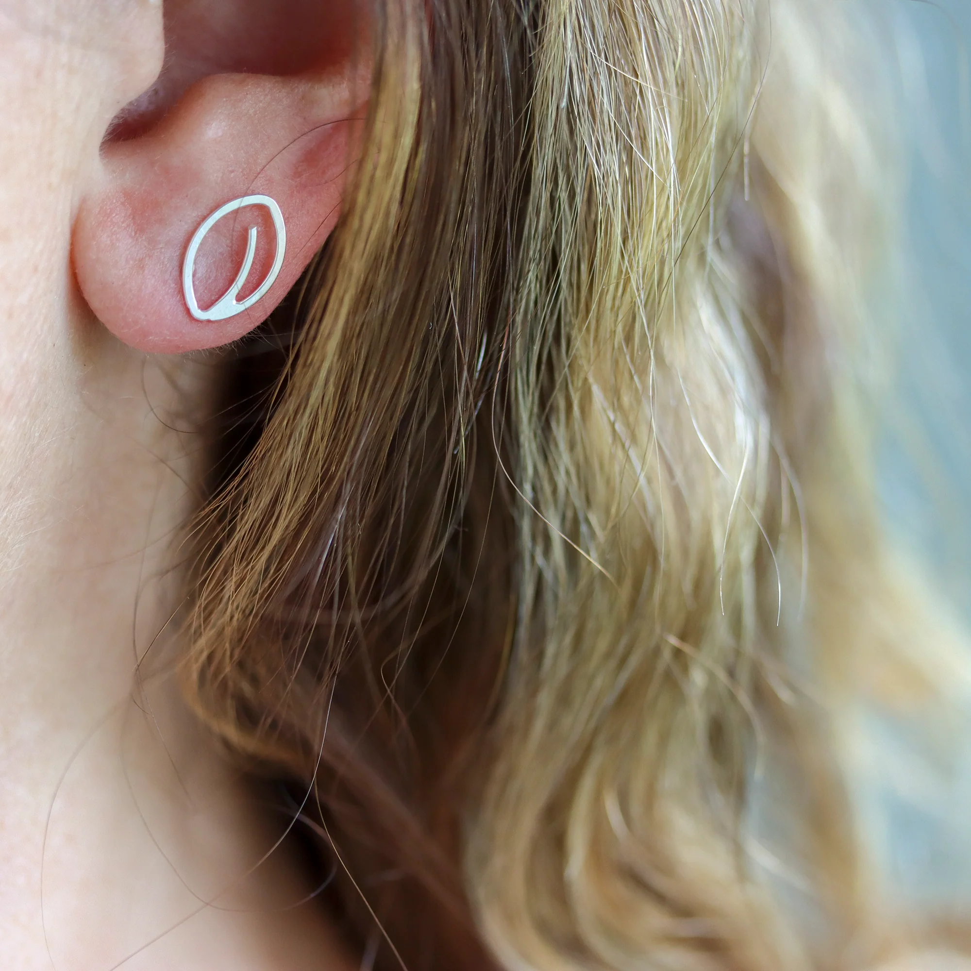 Tiny Leaf Studs - Image 5