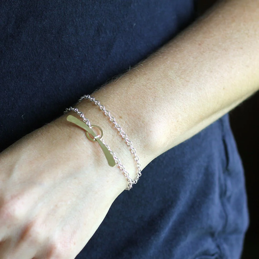 Whale Tail Double Wrap Bracelet - Image 5