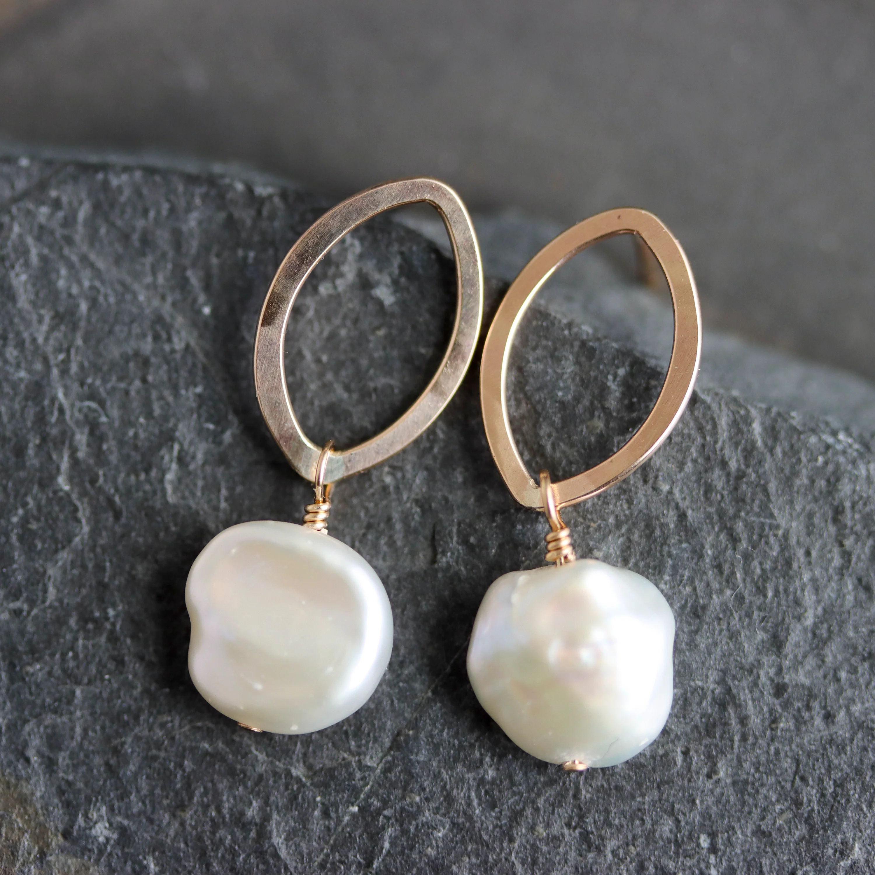 Wisdom Post Earrings With Pearl Drop - Image 5